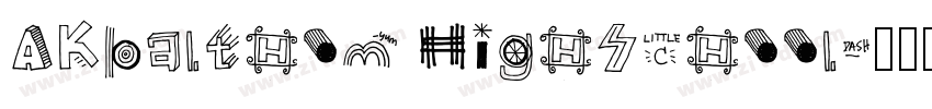 AKbalthom HighSchool字体转换